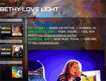 Tablet Screenshot of bethylovelight.com